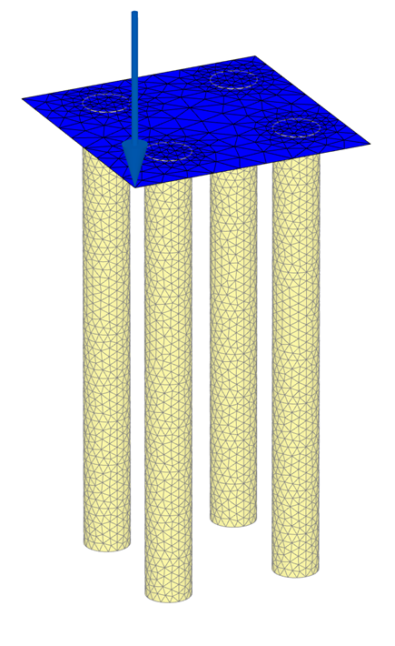 Finite element modelling to predict the settlement of pile groups