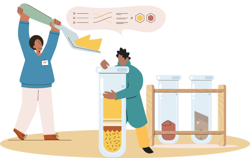 Soil testing illustration