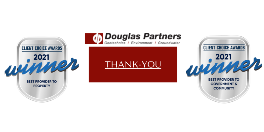 Thank You! Douglas Partners wins at 2021 Client Choice Awards