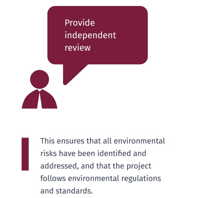 Provide independent environmental review
