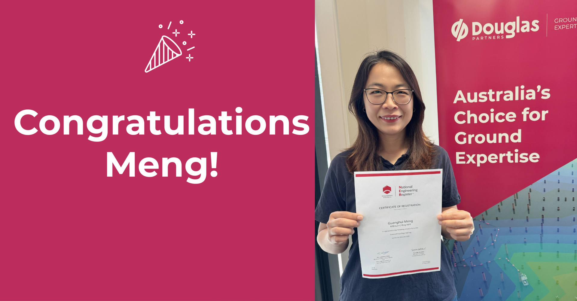 Meng's CPEng accreditation